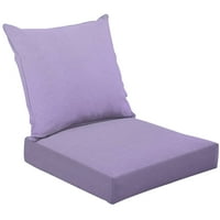 2-komadni duboki sjedeći jastuk za sjedenje pastel u boji cementna zidna tekstura za vanjsku stolicu