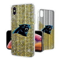 Carolina Panthers iPhone Text Dizajn pozadinskog dizajna sjaja futrola