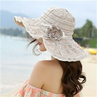 Cvjetne žene široke rubne ljetne dame Elegantni šešir