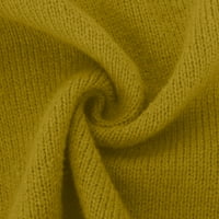 Viikei džemper za žene Ženski zadebljani srednji dugi džemper sa kaputima s kapuljač kapuljača