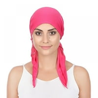 Žene turban hat modni muslimansku maramu Prethodna glava omotač unutrašnjih hidžab pamuk pamuk cherk