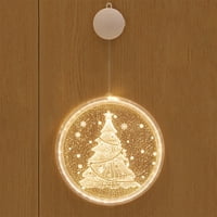 DaiosportSwear Clearence Dekorativni božićni fenjer LED baterija Light Bell Deer Light String akril