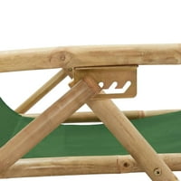 Šarmma koji se skida opuštajuća stolica zeleni bambus i tkanina