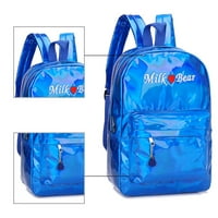 YUcurem set undise laserskih kožnih ruksaka ramena školske torbe kvačilo