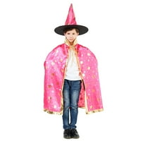 3-12Y dječji dječak dječak 2 komada set Halloween kostimi vještica čarobnjaka s šeširom