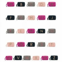 & S kolekcija abeceda Velvet Make up torba, slova A-Z - evropska verzija NO Sjeverna američka sorta