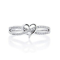 Huachen prstenovi Početni srčani prstenovi Dame Dame Poklon nakit Djevojke Prstenje vjenčani prstenovi
