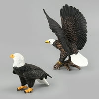 Rezimena figurica igračka, simulacija sova ptice životinjski model figurice djeca edukativni igrački