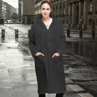 Dugme za višestruki tinejdžeri kaput kaput modni kišni kapuljač sa džepovima unise kabanica za odrasle