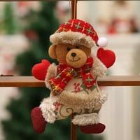 Clearsance YoHome božićni ukrasi poklon santa claus snjegovička igračka lutka visi nakraćivanja Višebojni