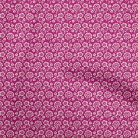 Onuone Pamuk Poplin Fuschia Pink tkanina Cvjetni opseg pribor Ispiši šivanje tkanine sa dvorištem širom