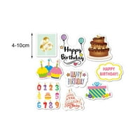 Huanledash rođendanske naljepnice Slatki balon za rođendan šavova torta Vodootporni PVC naljepnice DIY