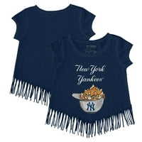 Djevojke Toddler Tiny Turpap Mornary New York Yankees Nacho kaciga Fringe majica