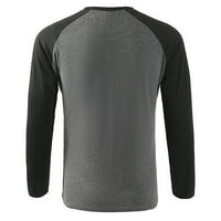 Jesenske košulje za muškarce Ležerne prilike pulover s dugim rukavima s dugim rukavima V-izrez