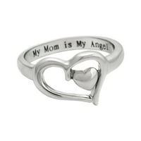 Prstenovi za žene djevojke naušnica srca lopovi moju mamu je moj dan mog anđela majčin dan nakita
