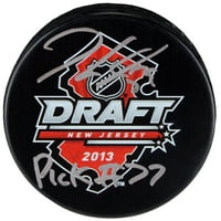 Jake Guentzel Pittsburgh Penguini autogramirani NHL nacrt logotipa hokejaca sa Imp 77 natpis