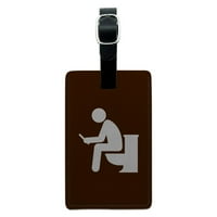 Čovjek za toalet smiješno pravokutna kožna prtljaga kofer kofer za nošenje ID-a