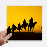 Outline zalazak sunca putovanja svilene ceste Camel pustinjske naljepnice Oznake zidne slike laptop