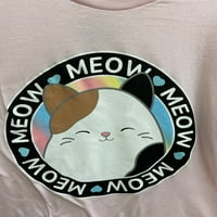 Squismmallows meow meow cam Cam mačka ženska kolijevka ružičasta majica - mala