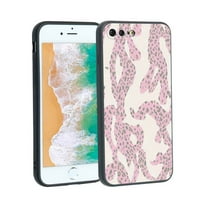 Pink-mramor - telefon za iPhone plus za žene Muška Pokloni, Mekani silikonski stil Poklopni otporan