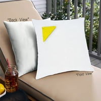Ahgly Company Color Focus žuti jastuk za bacanje na otvorenom, po