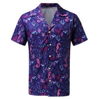 Corashan Fit košulje Muška povremena labava Havajska kolekcija za ispis kratkih rukava TOP LEAL majica