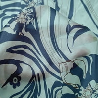 Onuone svilene tabby teal plave tkanine apstrakte zanatske projekte Dekor tkanina Štampano od dvorišta