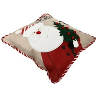 Divan božićni posteljirani izvezeni kockica jastučnice bacaju jastučni poklopac