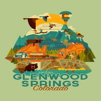 FALNERN PRESS, FL OZ Keramička krigla, Glenwood Springs, Kolorado, Geometrijski, Perilica za suđe i