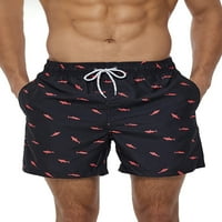 Paille muške ljetne hlače za kratke hlače nacrtavaju dno check print plaža kratke hlače srednje struk