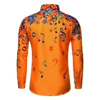 T-majice Bluza Prodaja za prodaju Muškarci Ležerne prilike Muzičke note Uzorak Ležerne košulje dugih