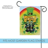 Toland Home Garden Sretan Saint Pat's St. St. Patricks Dan zastave dvostrano