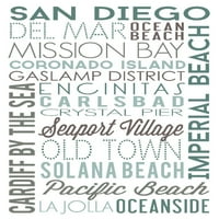 San Diego, Kalifornija, Zelena tipografija