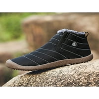 Lacyhop unise čizme Comfort papučni čizme plišane obloge tople cipele hodanje ravnih čizmeta hladnog