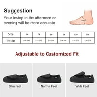Longhay ženske prilagodljive dijabetičke papuče za papuče za pamćenje za pamćenje od edema
