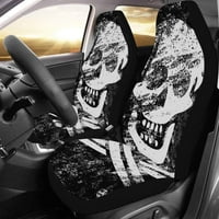 Set od autohtovih poklopca Skull Pirate Universal Auto Front sjedala Zaštitni za auto, suv limuzina,