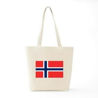 Cafepress - Zastava Norveške Tote torba - Prirodna platna torba, Torba od platna
