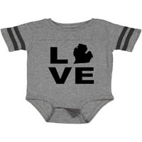 Inktastična ljubav Michigan Poklon Baby Boy ili Baby Girl Bodysuit