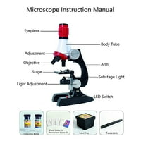 GloryStar naučni setovi za dječji početni mikroskop sa LED i naučnim obrazovnim igračkim poklonom