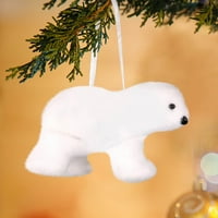 Božićni ukrasi Božićni ukrasi bijeli medvjedi privjesak Božić ukrasi za božićne medvjede lutke ukrasi