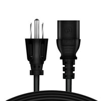 -Mains 5ft ul popisuje kabel za napajanje kabel kabel za kabel Outlet olovka za optoma HD25E puni 3D 1080p DLP projektor