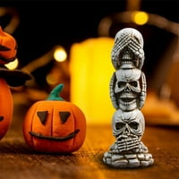Biayxms Halloween lubanje Realne lobanje lobanje ljudsko kostur glava lobanja za Halloween bar kućni