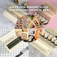 Sushi izrada komplet Deluxe izdanje sa kompletnim suši set plastičnim alatima za proizvođače suši komplet