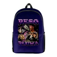 Peso Pluma Reper ruksak za žene muškarci Djeca casual torba hiphop stil