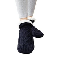 Ediodpoh podne čarape plus debele za tople čarape lagane pamučne čarape za žene čarape A 46-48