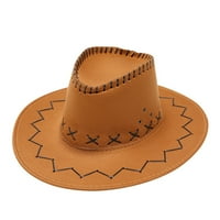 Putno puno šavova za odrasle Ljeto Zapadni modni kaubojski šešir Širok podrum Putovanje Sun Cap