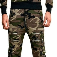 Proljetna hue muške hlače Sportske fitness casual pantalone Kamuflaž Ispis Visoki struk