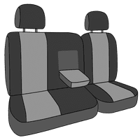 Caltrend Stražnji split klupa Neoprene prekrivači sjedala za 2010- Volkswagen Jetta - VW181-08PP svijetlosivi