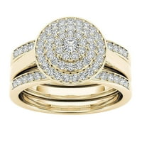 CPTFADH prstenovi za žene zvoni pozlaćeni otvor Zircon prsten klasični nakit