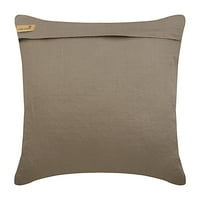 Mocha jastuk shams, 3D metalni šljokice Geometrijski jastuk, jastuk, kvadratni pamučni posteljina shams,
